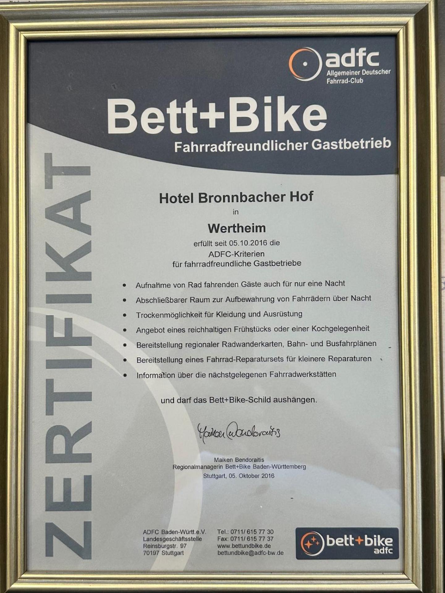 Hotel Bronnbacher Hof Wertheim Luaran gambar